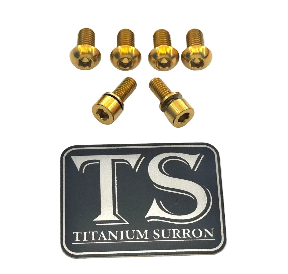 Titanium E-Moto Headlight Mount Bolts - MXwraps