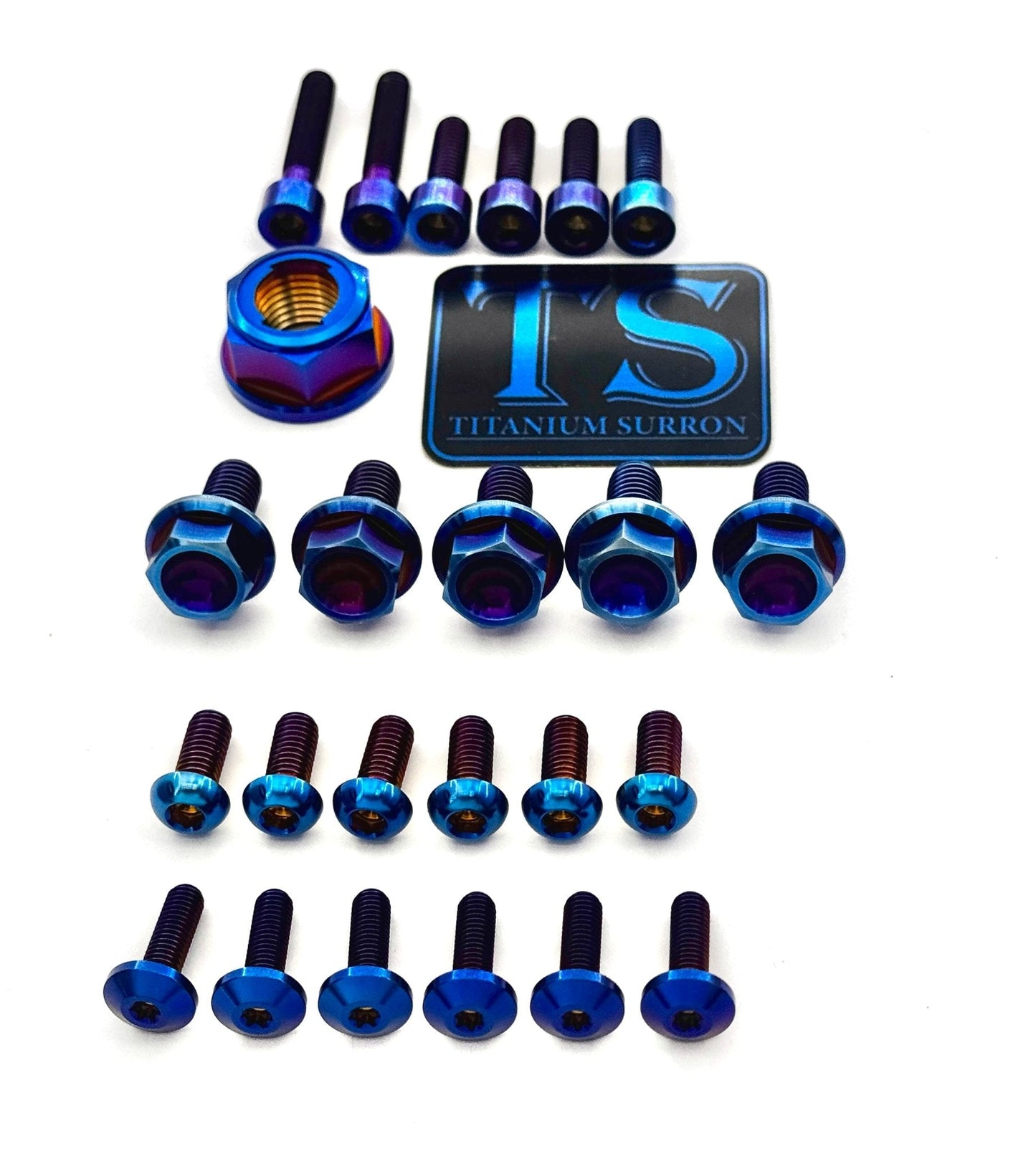 Titanium Front and Rear Wheel Bolt Kit - MXwraps