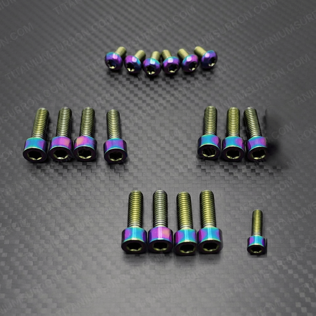 Titanium KKE Fork Bolt Kit - Juiced Scrambler - MXwraps
