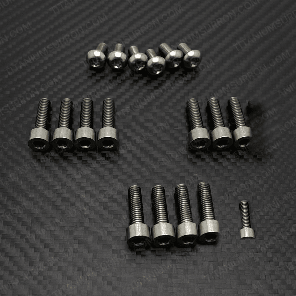 Titanium KKE Fork Bolt Kit - Juiced Scrambler - MXwraps