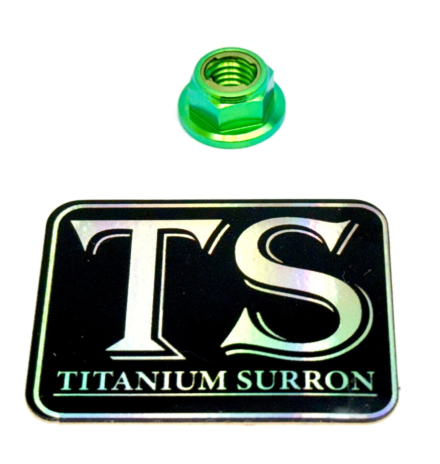 M8 Titanium Grade 5 6AL-4V DIN 6923 Locking Flange Nut (Aerospace Grade) - MXwraps