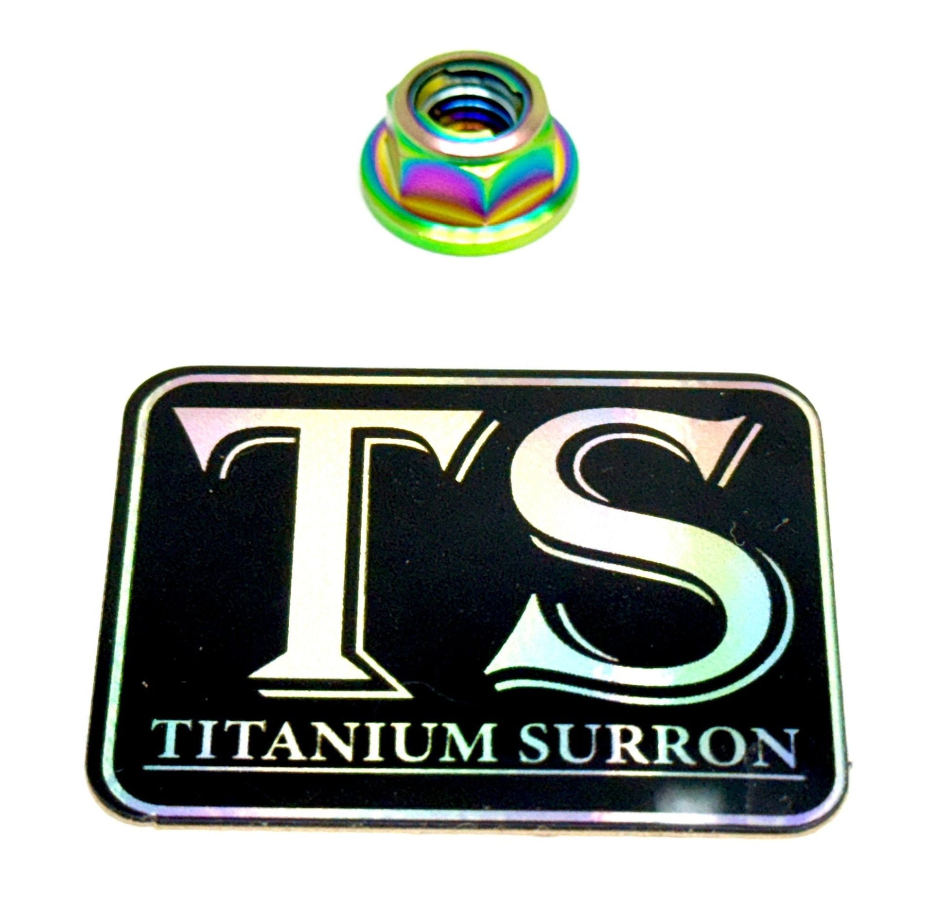 M8 Titanium Grade 5 6AL-4V DIN 6923 Locking Flange Nut (Aerospace Grade) - MXwraps