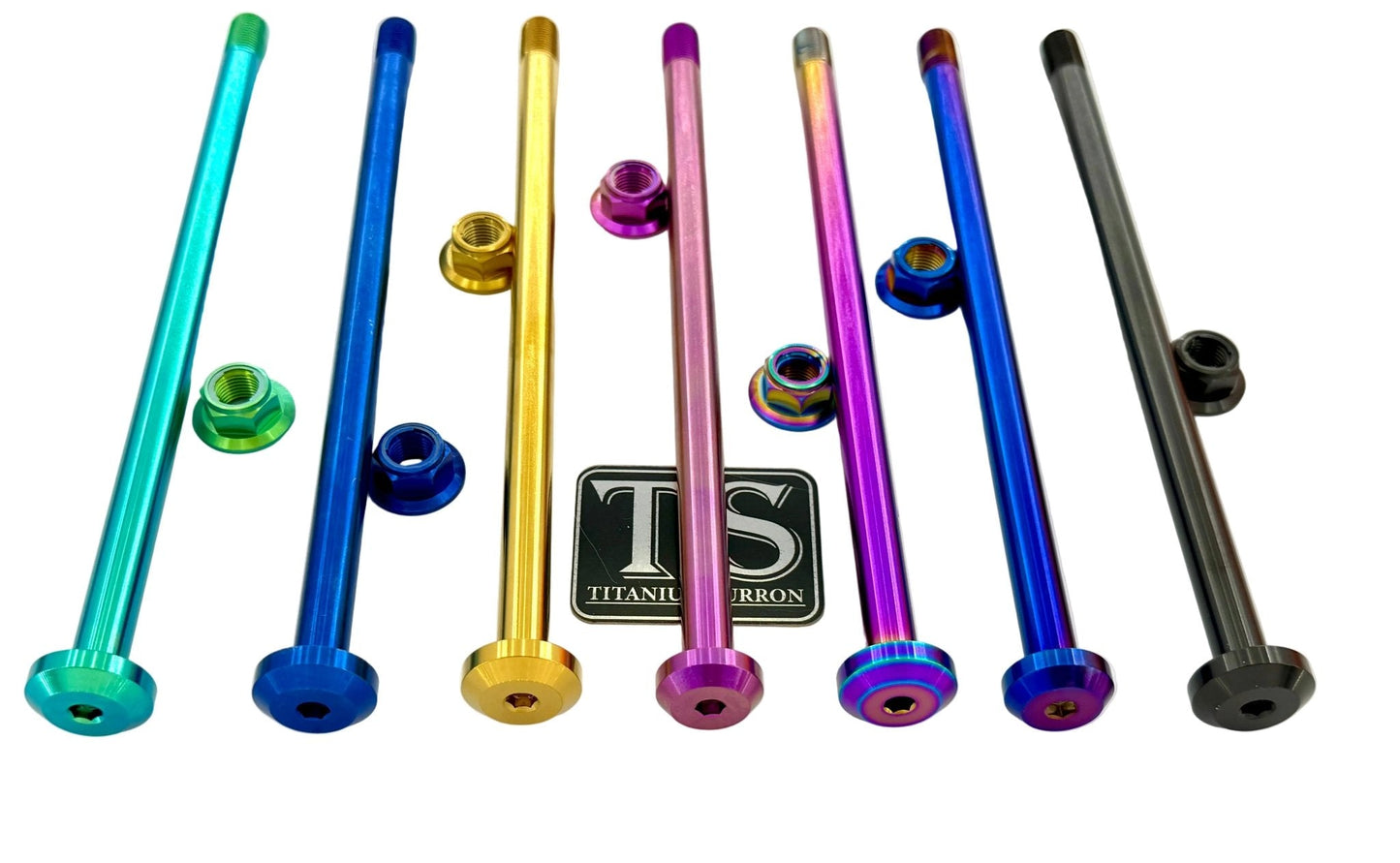 Titanium Rear Axle and Nut - Yozma IN10 - MXwraps
