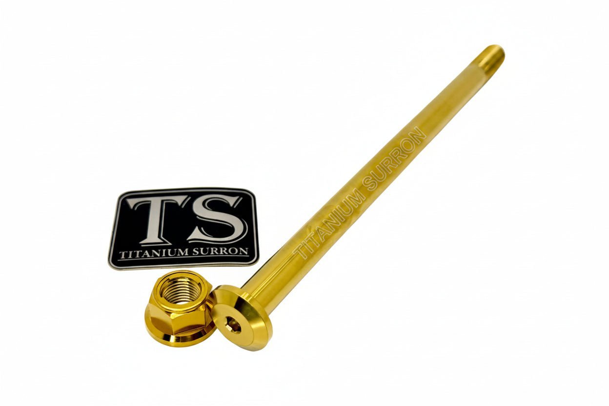 Titanium Rear Axle and Nut - Yozma IN10 - MXwraps