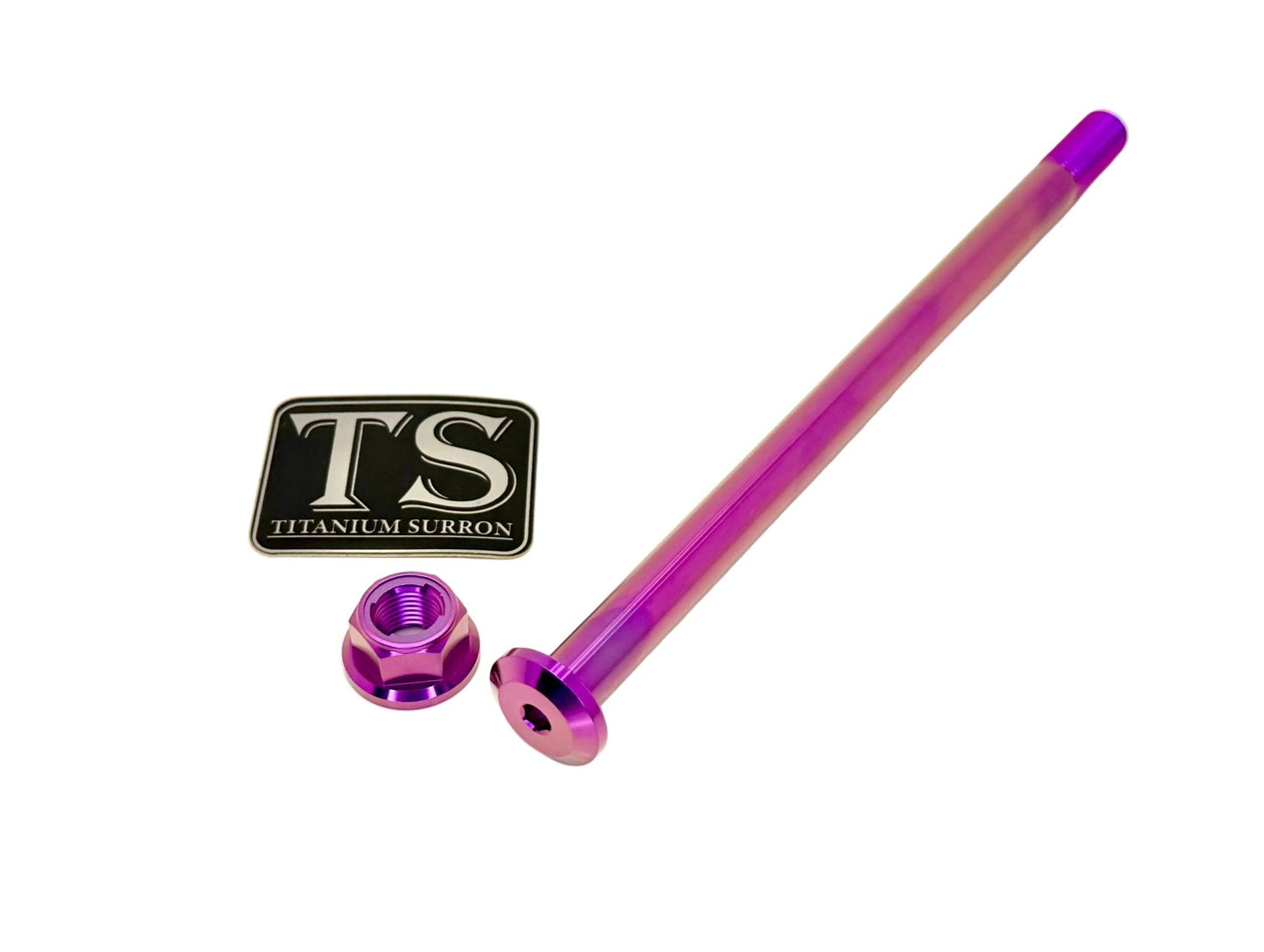 Titanium Rear Axle and Nut - Yozma IN10 - MXwraps