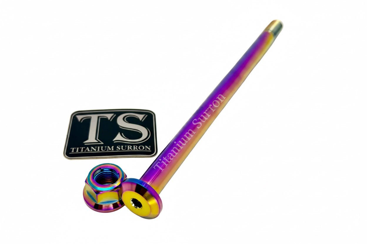 Titanium Rear Axle and Nut - Yozma IN10 - MXwraps