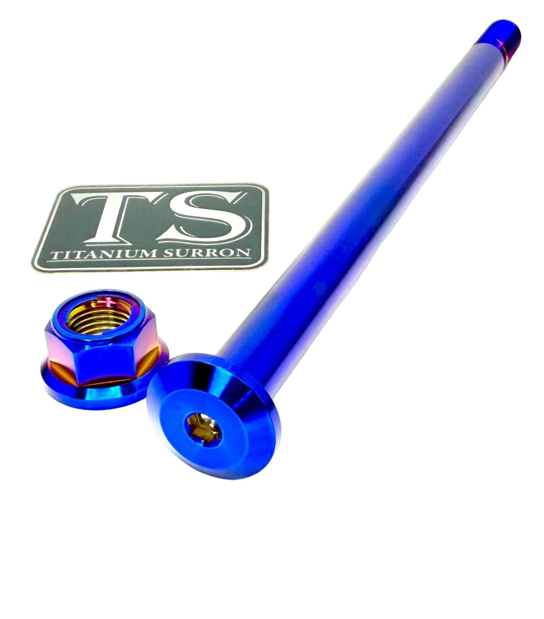 Titanium Rear Axle and Nut - Yozma IN10 - MXwraps