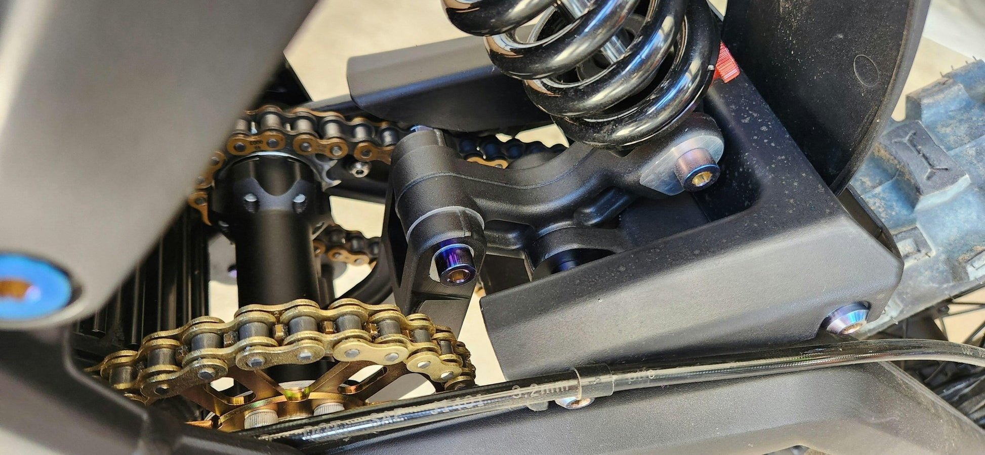 Titanium Rear Suspension/ Linkage Bolt Kit for E-Ride Pro (8 pcs) - MXwraps