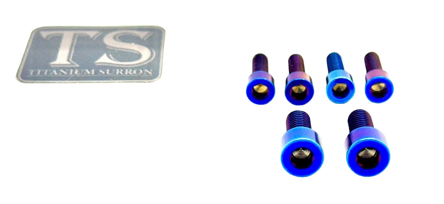 Titanium Stem/ Handlebar Mount Bolts - E - moto - MXwraps
