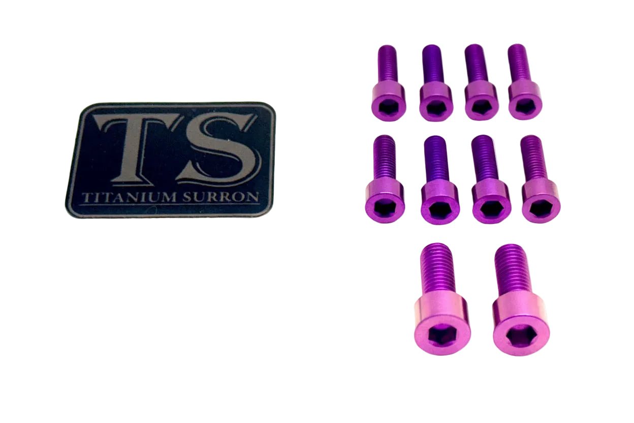 Titanium Stem/ Handlebar Mount Bolts - E - moto - MXwraps