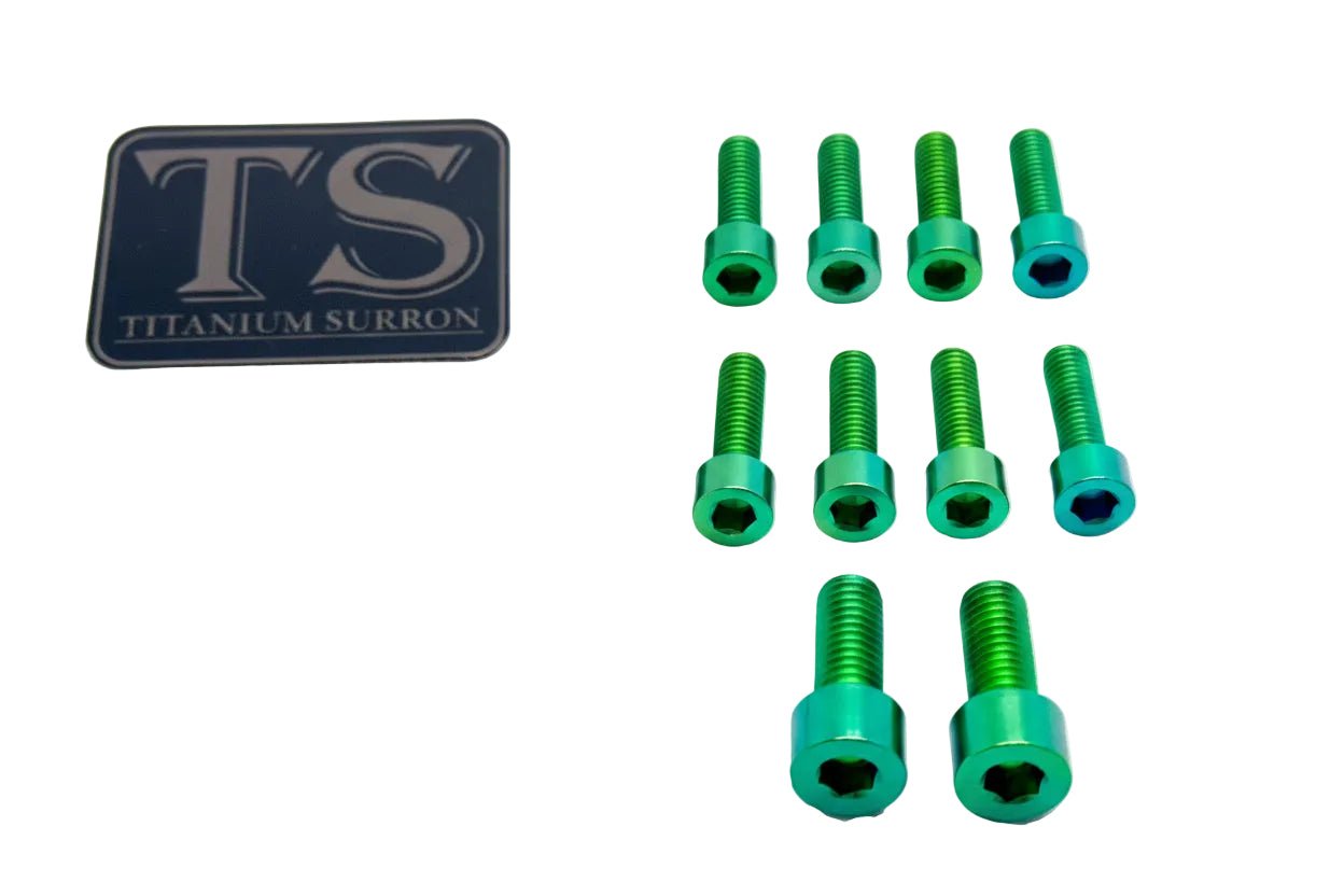 Titanium Stem/ Handlebar Mount Bolts - E - moto - MXwraps