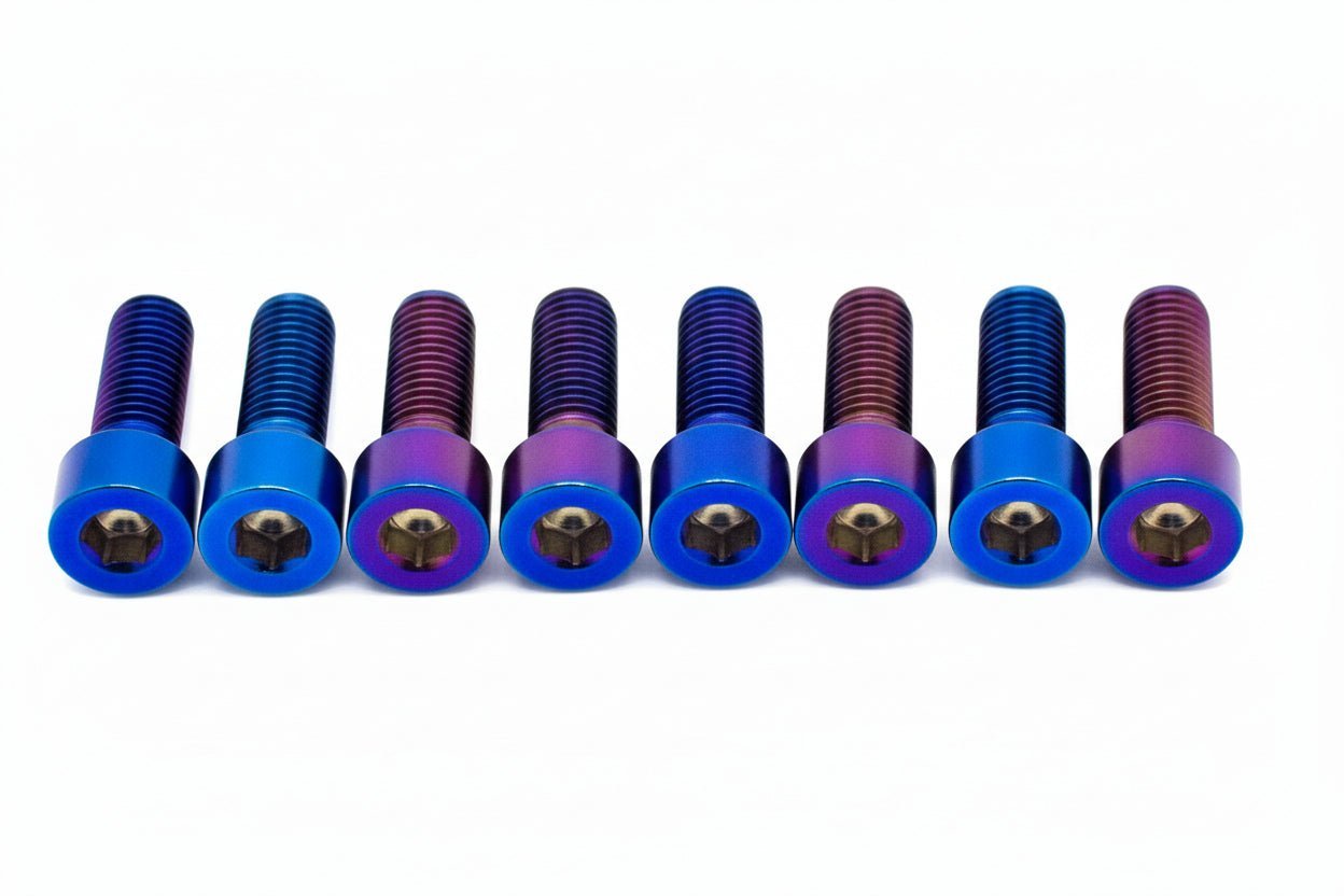 Titanium Stem/ Handlebar Mount Bolts - E - moto - MXwraps