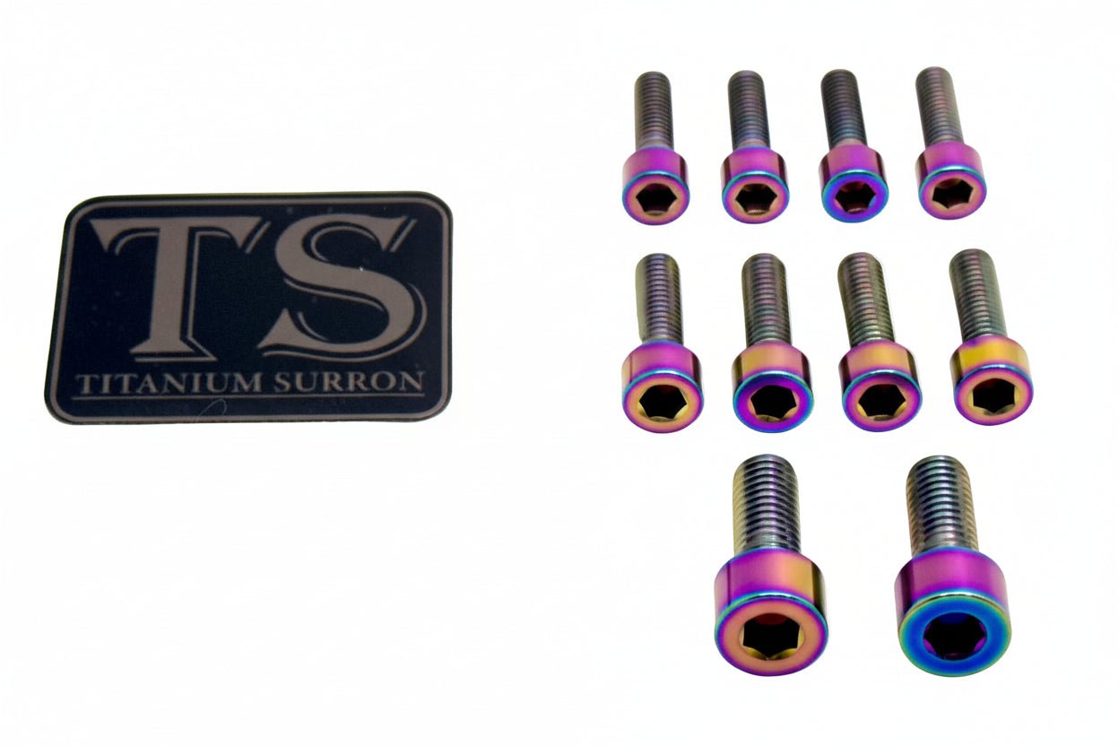 Titanium Stem/ Handlebar Mount Bolts - E - moto - MXwraps