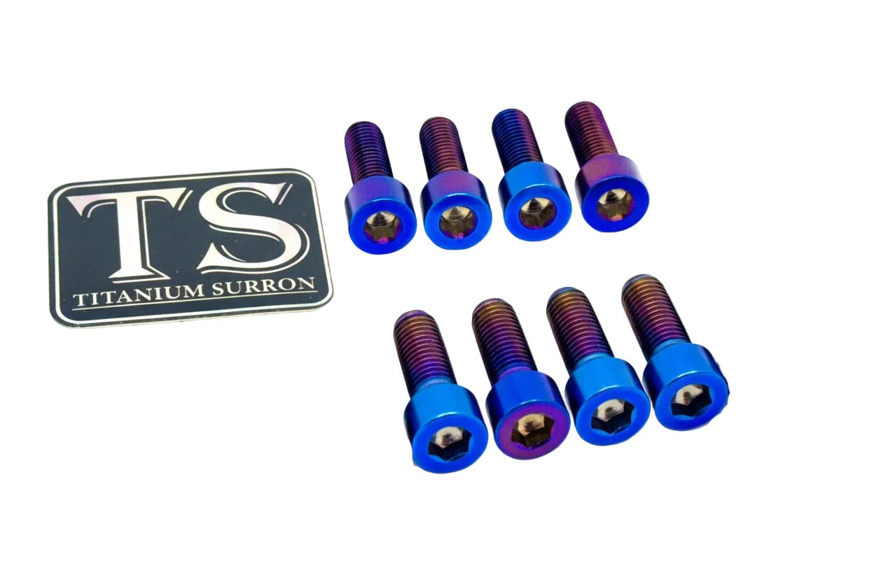 Titanium Stem/ Handlebar Mount Bolts - E - moto - MXwraps