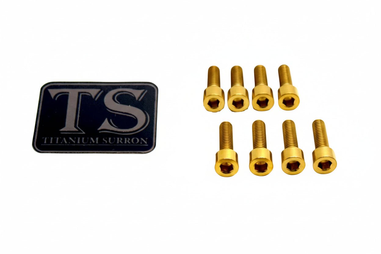 Titanium Stem/ Handlebar Mount Bolts - E - moto - MXwraps