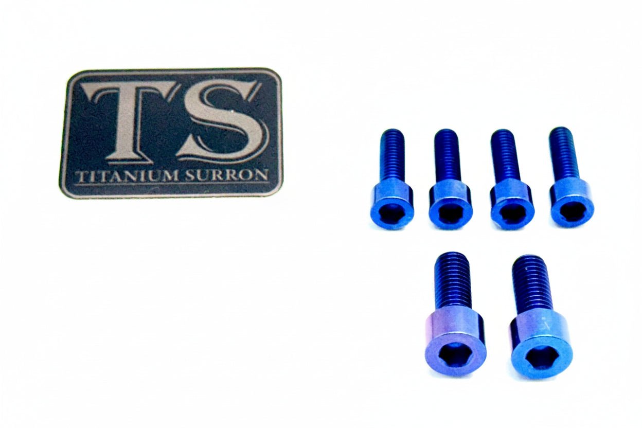 Titanium Stem/ Handlebar Mount Bolts - E - moto - MXwraps