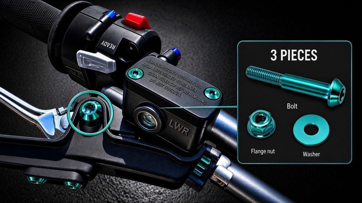 Titanium Surron Ultra Bee Brake Lever Pivot Bolt - MXwraps