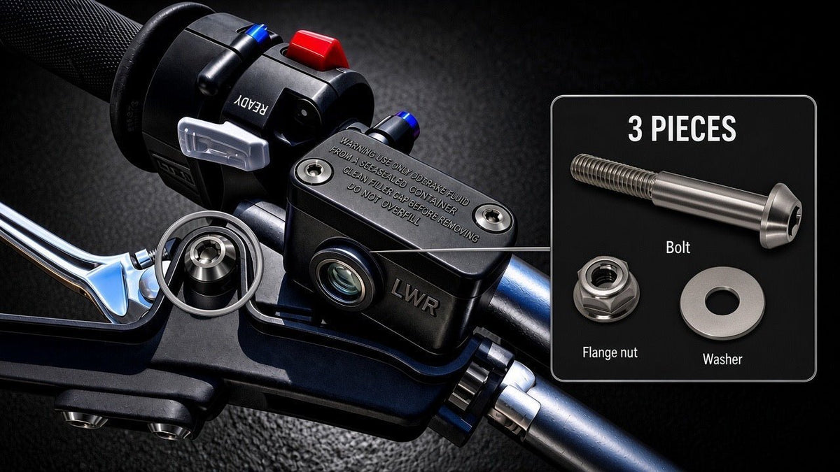 Titanium Surron Ultra Bee Brake Lever Pivot Bolt - MXwraps