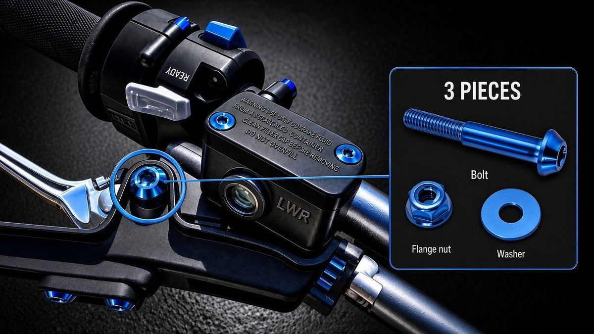 Titanium Surron Ultra Bee Brake Lever Pivot Bolt - MXwraps