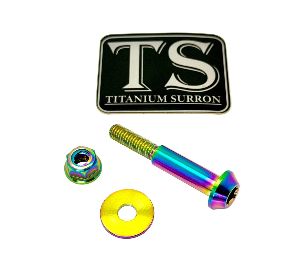 Titanium Surron Ultra Bee Brake Lever Pivot Bolt - MXwraps