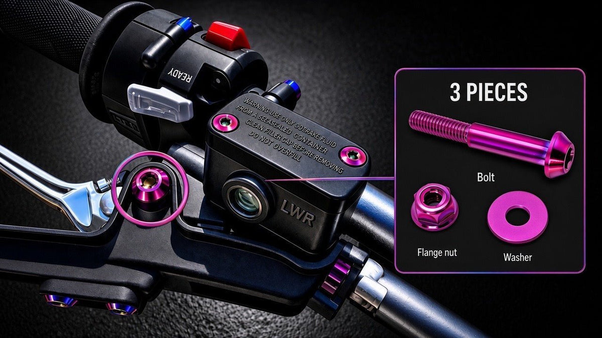 Titanium Surron Ultra Bee Brake Lever Pivot Bolt - MXwraps