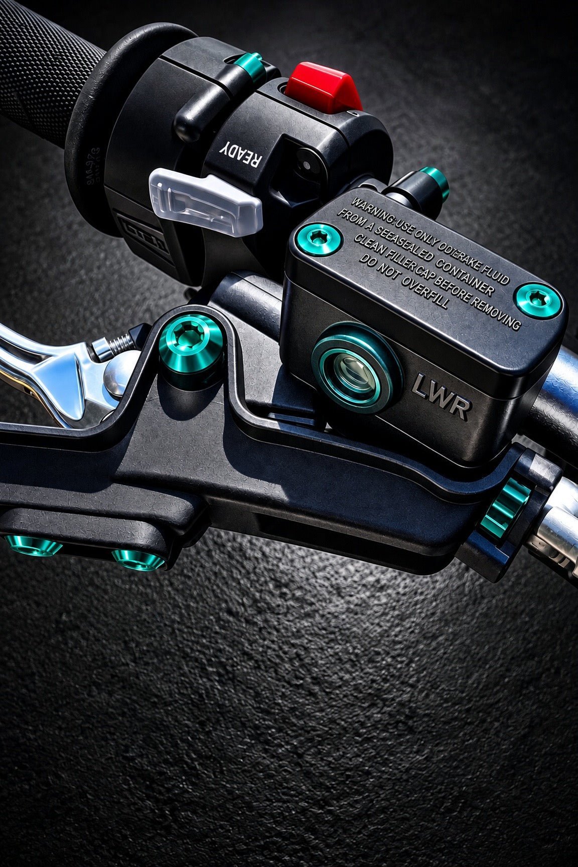Titanium Surron Ultra Bee Brake Reservoir Cap Bolts - MXwraps