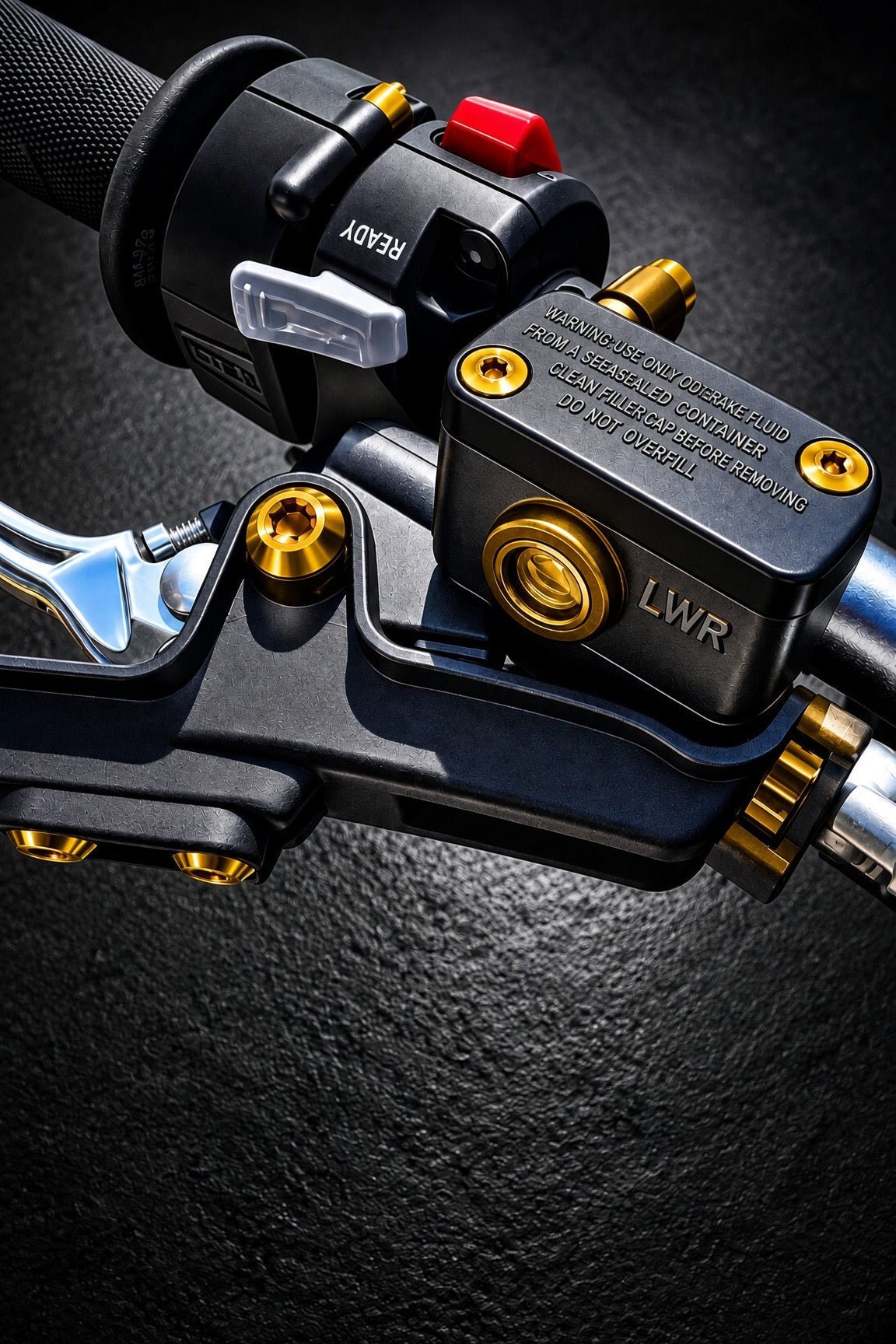 Titanium Surron Ultra Bee Brake Reservoir Cap Bolts - MXwraps