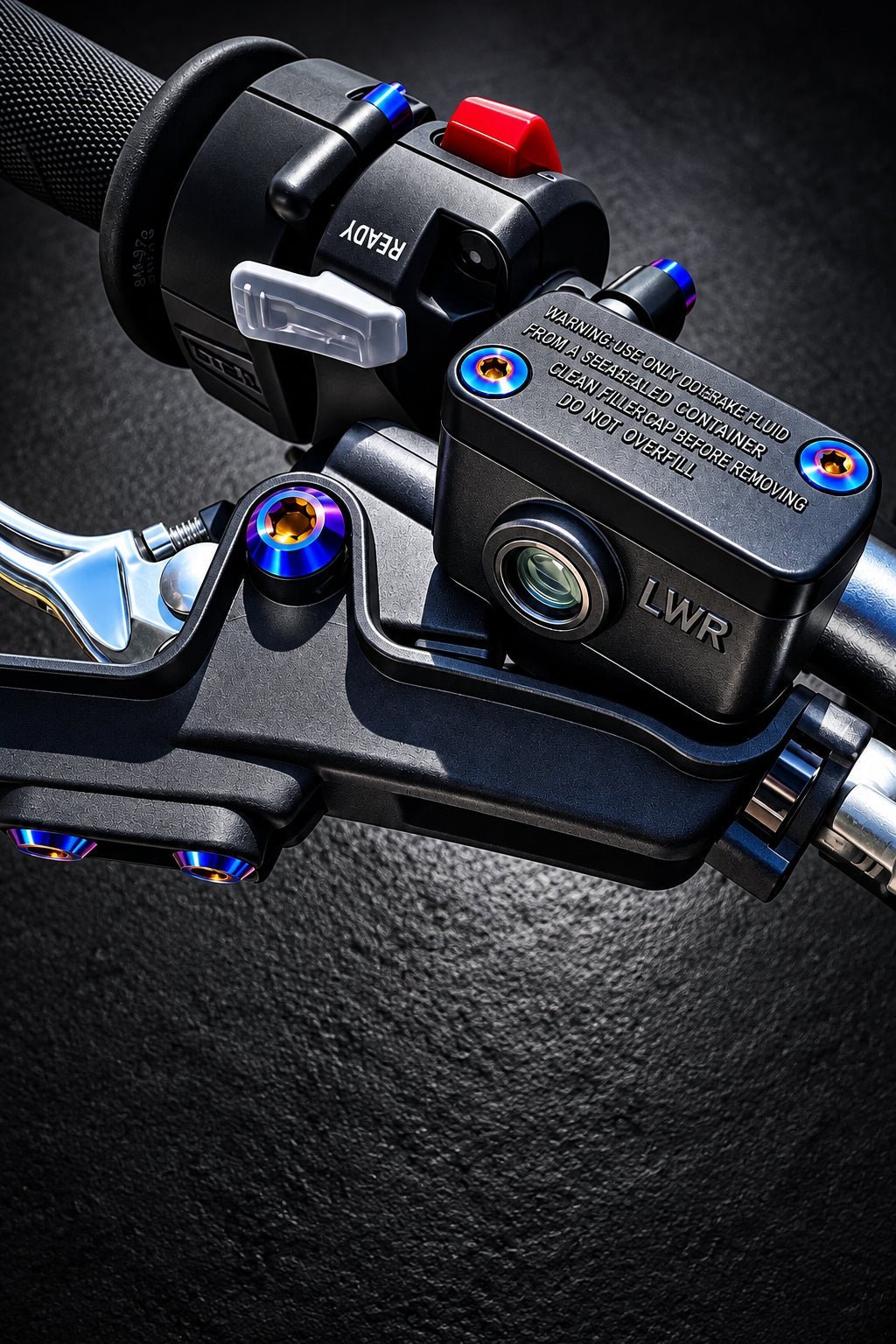 Titanium Surron Ultra Bee Brake Reservoir Cap Bolts - MXwraps