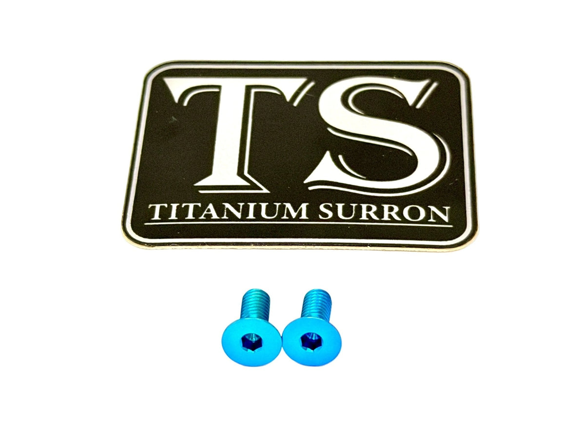 Titanium Surron Ultra Bee Brake Reservoir Cap Bolts - MXwraps