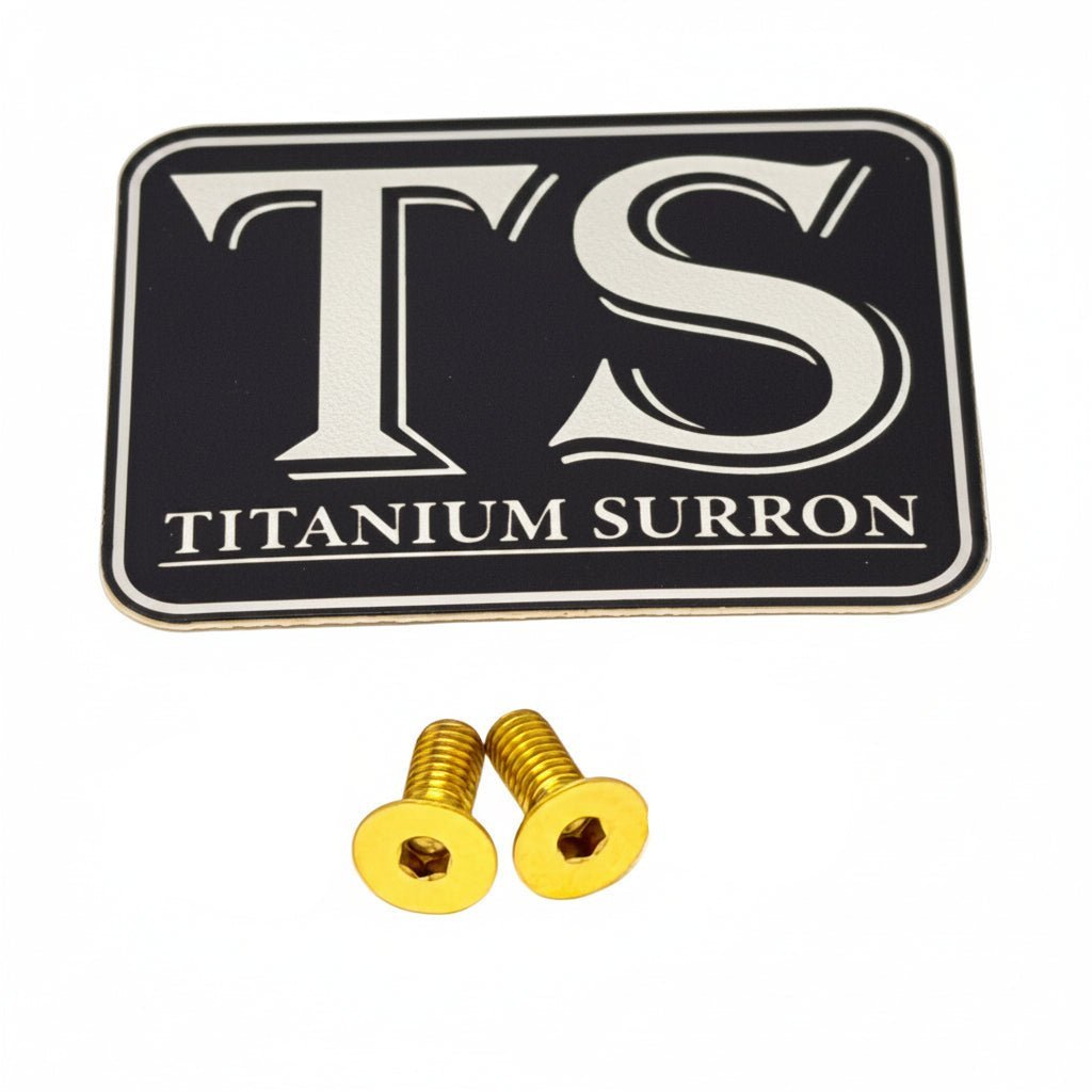 Titanium Surron Ultra Bee Brake Reservoir Cap Bolts - MXwraps