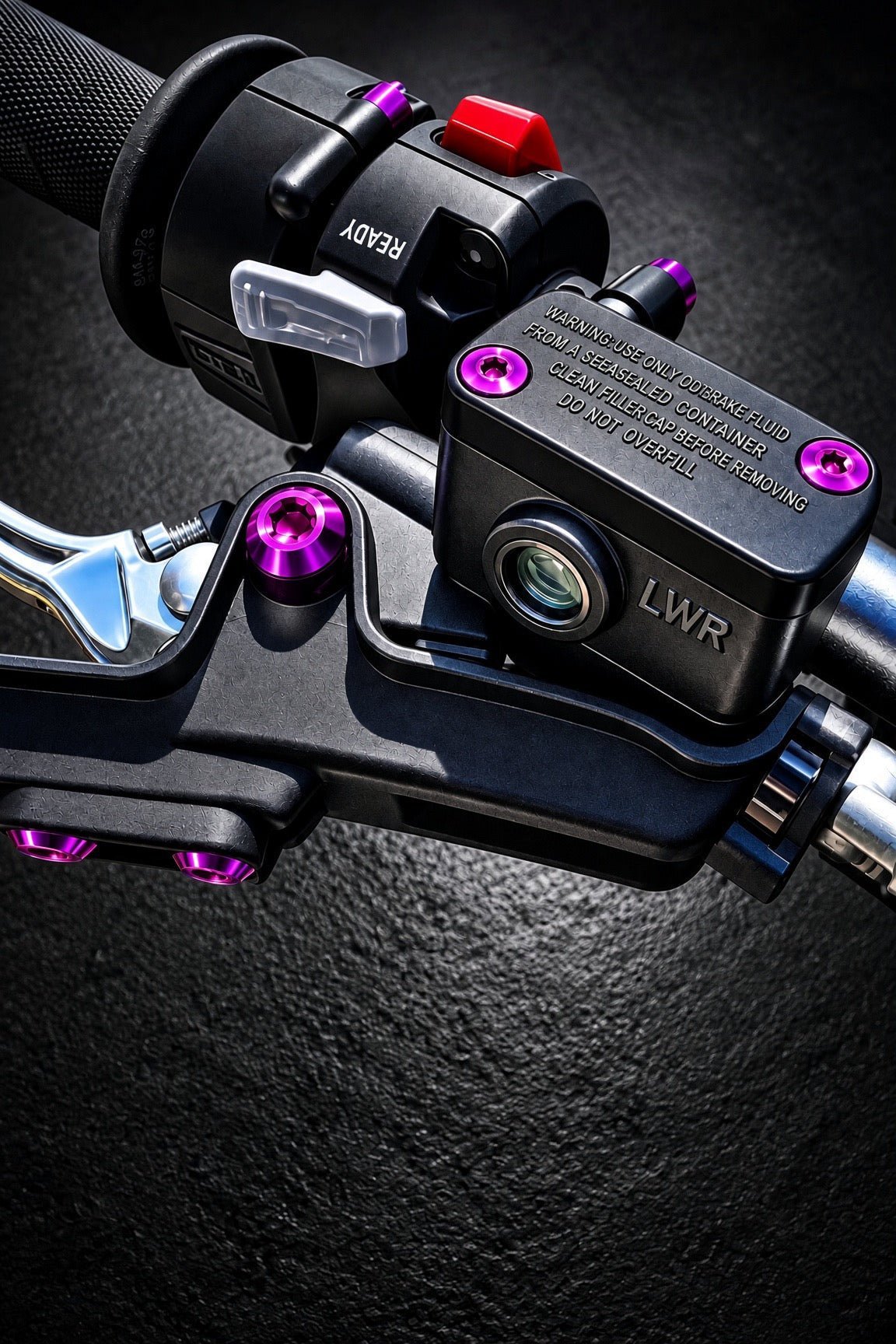 Titanium Surron Ultra Bee Brake Reservoir Cap Bolts - MXwraps
