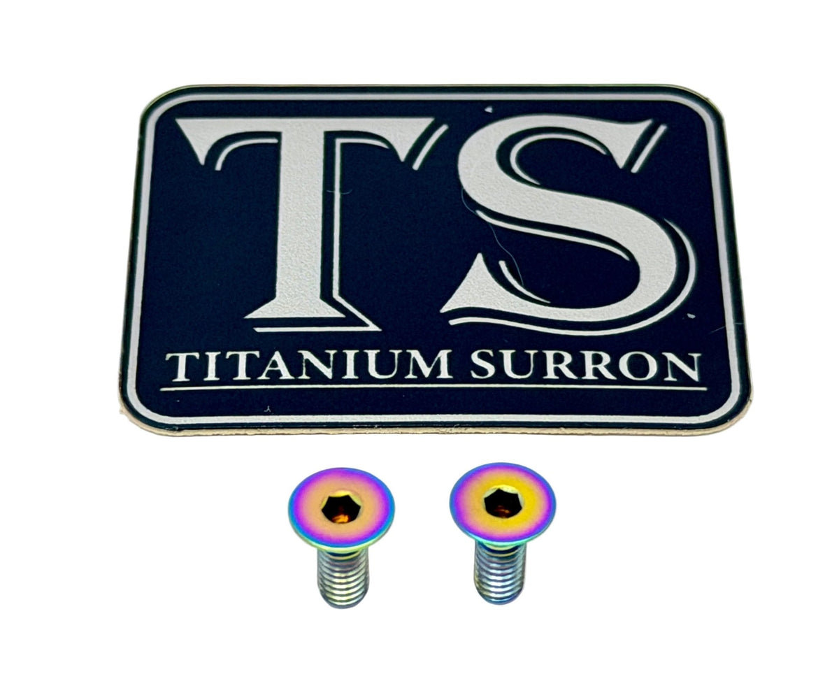 Titanium Surron Ultra Bee Brake Reservoir Cap Bolts - MXwraps