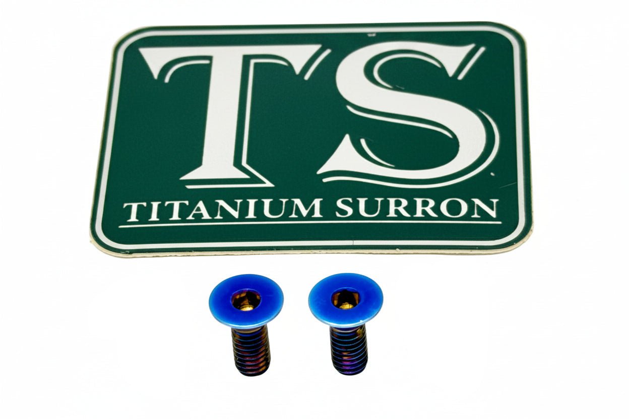Titanium Surron Ultra Bee Brake Reservoir Cap Bolts - MXwraps