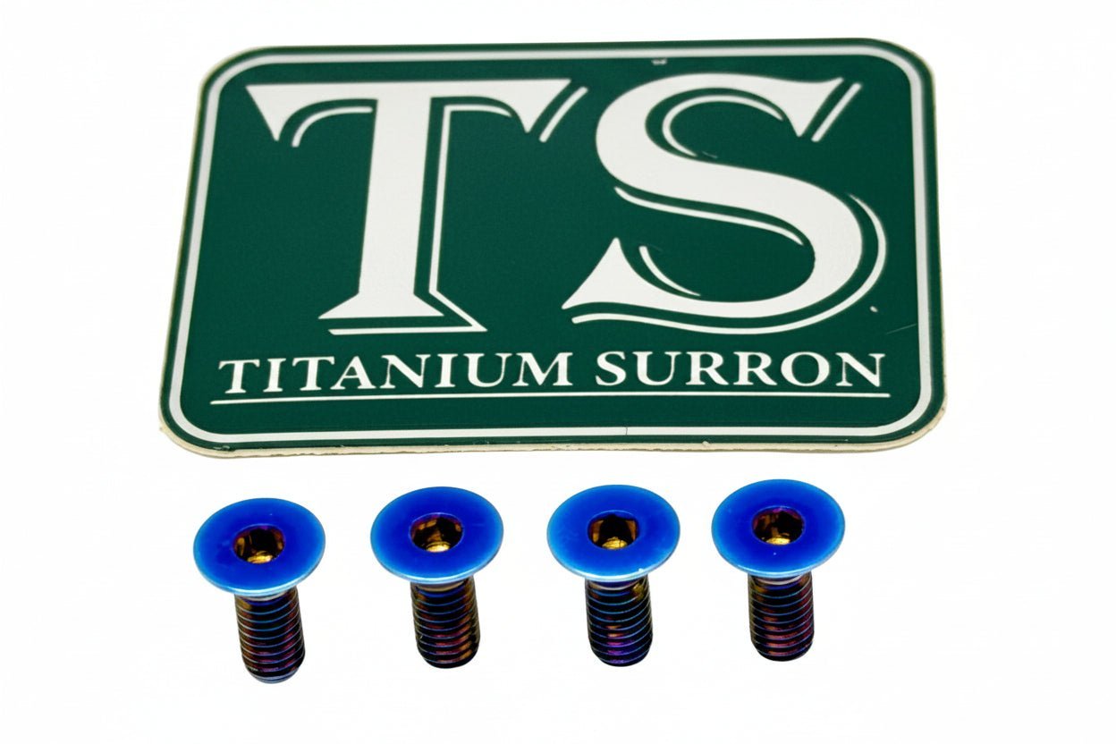 Titanium Surron Ultra Bee Brake Reservoir Cap Bolts - MXwraps