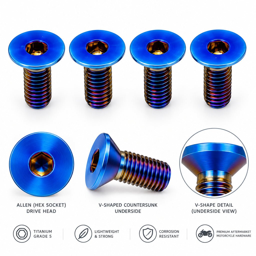Titanium Surron Ultra Bee Brake Reservoir Cap Bolts - MXwraps