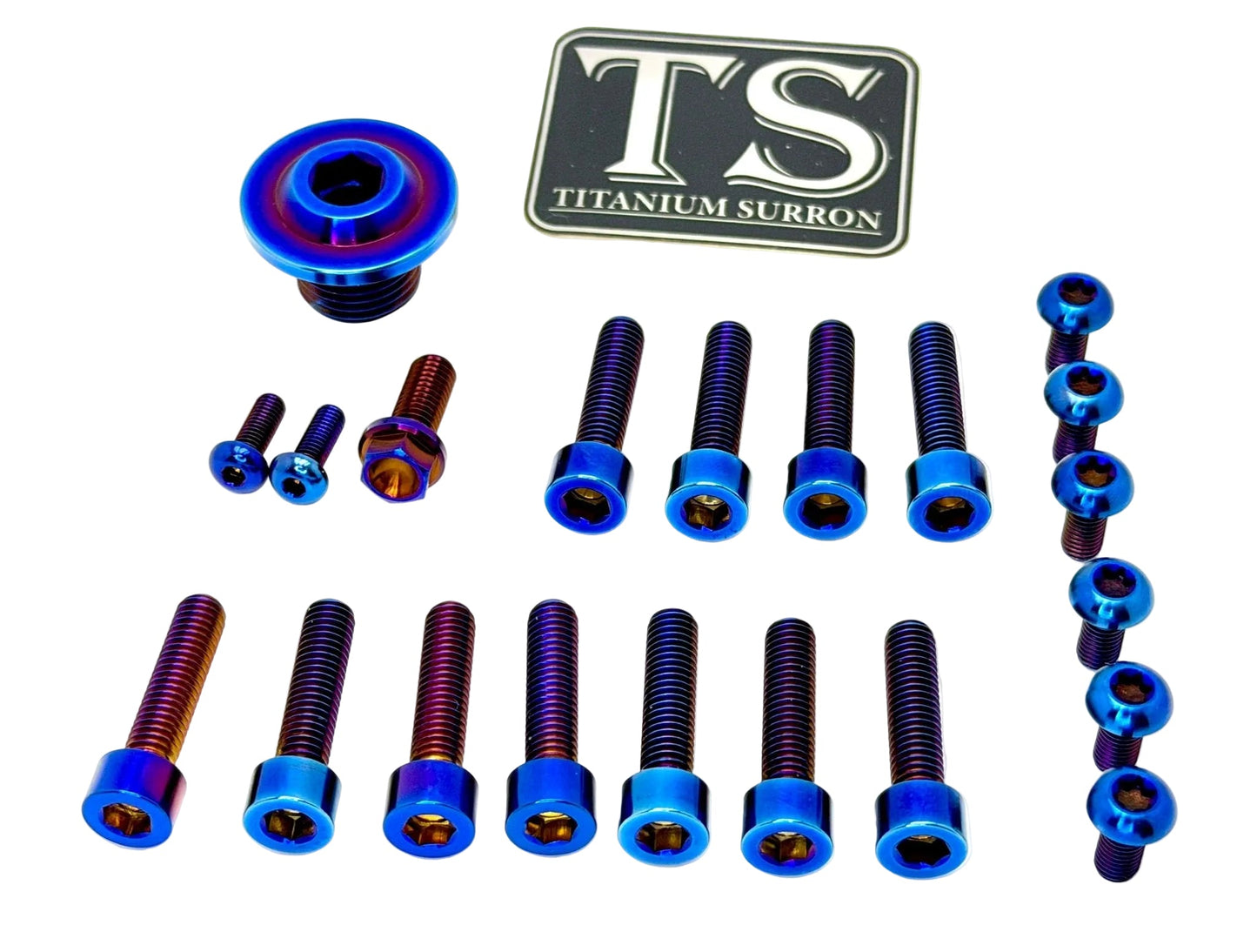 Titanium Surron Ultra Bee OEM Fork Bolt Kit - MXwraps