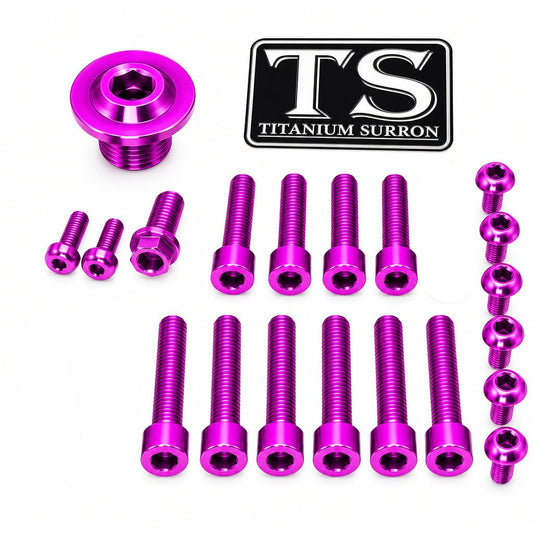 Titanium Surron Ultra Bee OEM Fork Bolt Kit - MXwraps