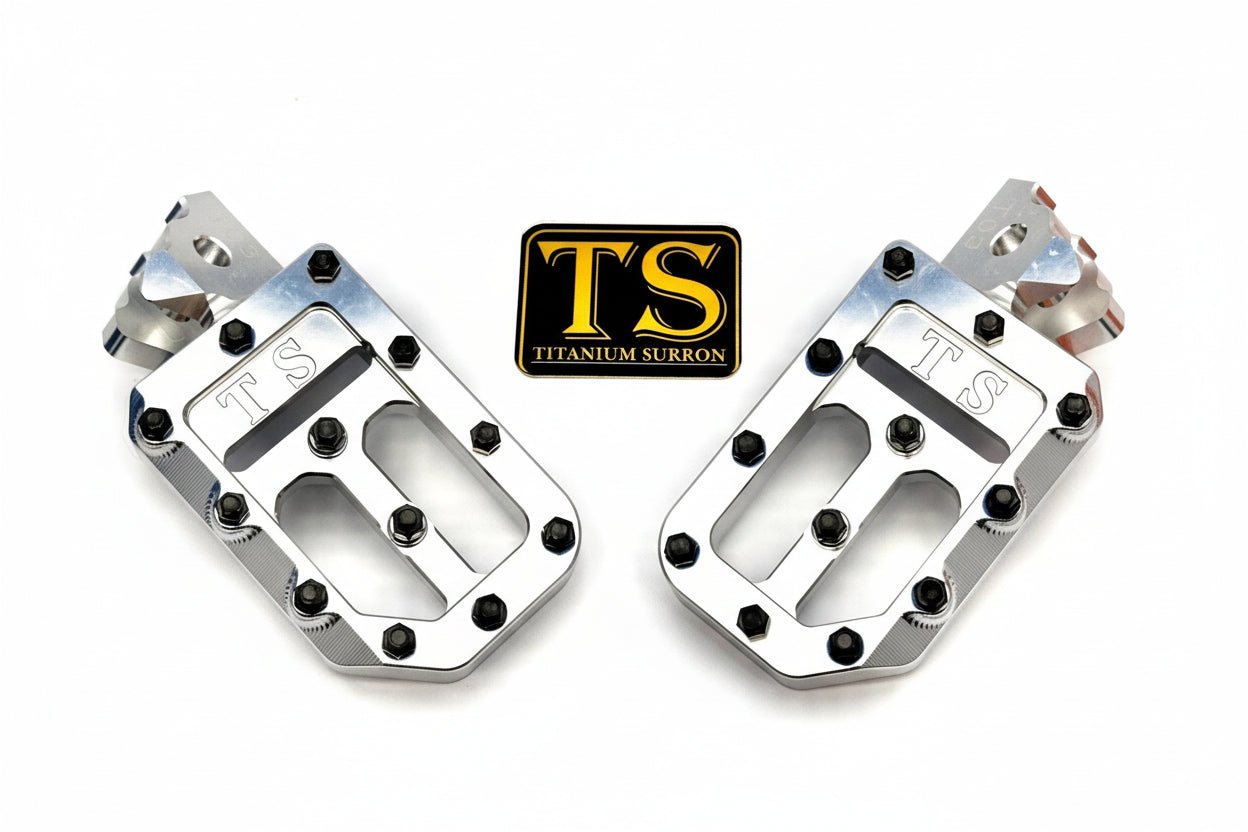 TS Custom Foot Pegs w/ Titanium Grips for Talaria and Altis - MXwraps