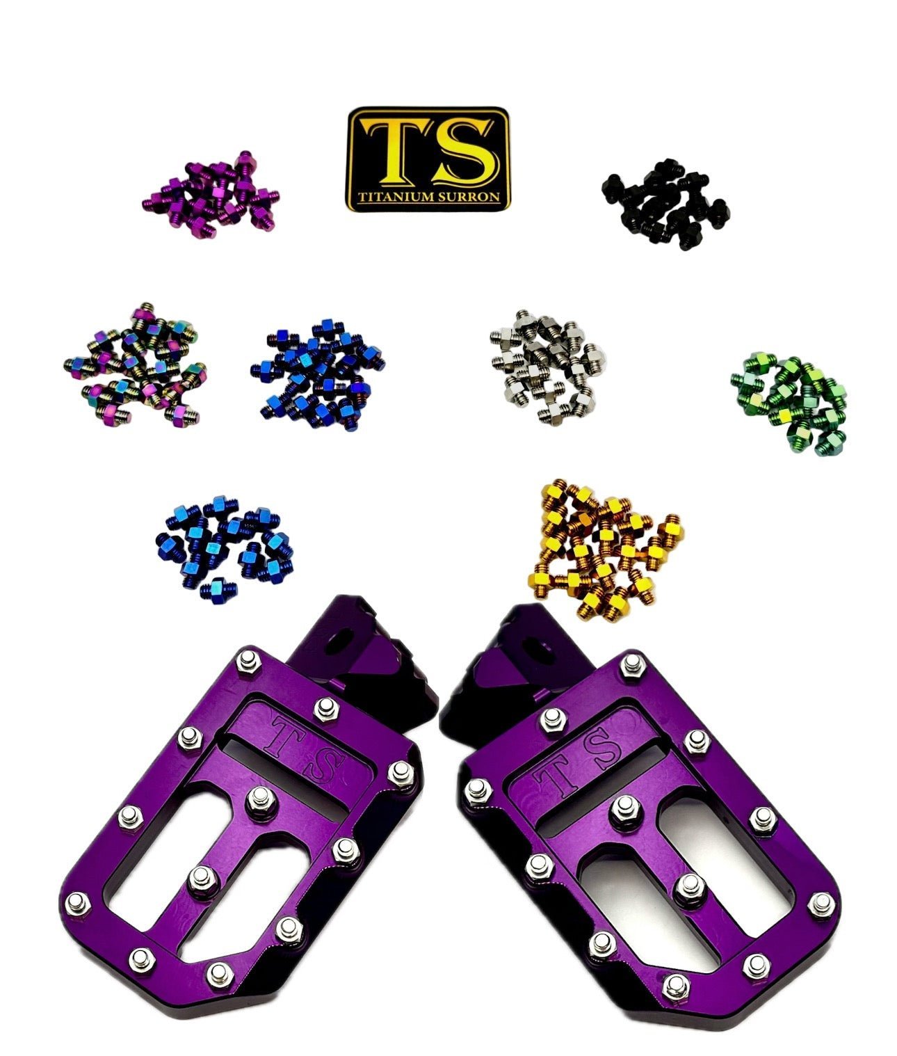 TS Custom Foot Pegs w/ Titanium Grips for Talaria and Altis - MXwraps