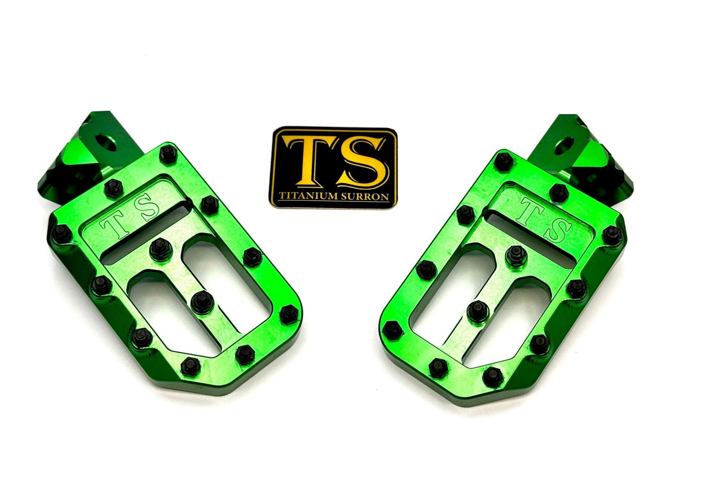 TS Custom Foot Pegs w/ Titanium Grips for Surron and Most Light E - moto - MXwraps