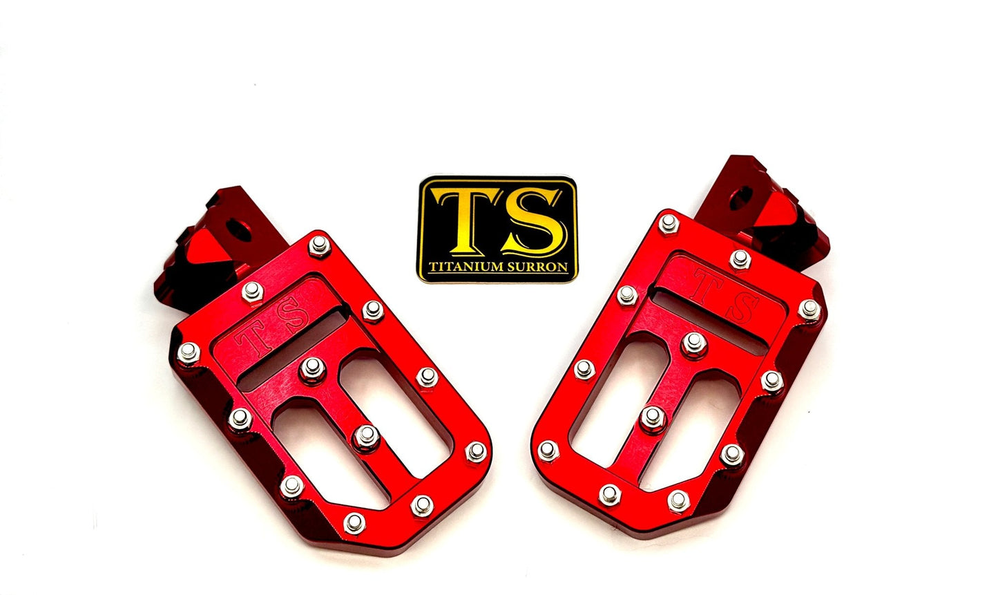 TS Custom Foot Pegs w/ Titanium Grips for Talaria and Altis - MXwraps