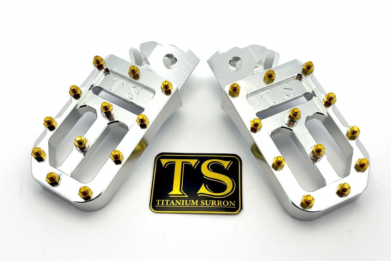 TS Custom Foot Pegs w/ Titanium Grips for Talaria and Altis - MXwraps