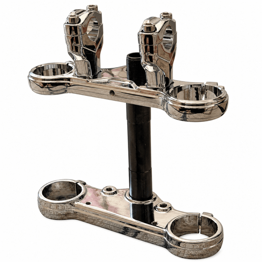 Tuttio Chrome Triple Clamp Set - MXwraps